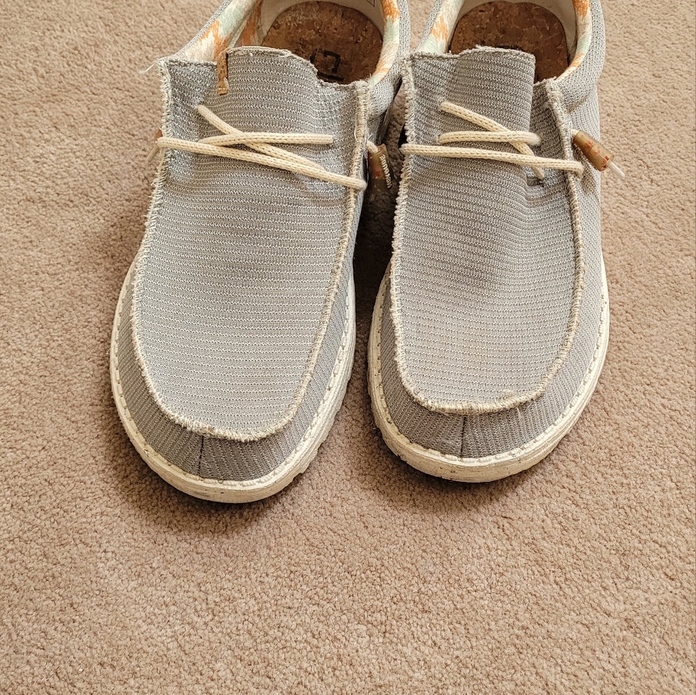 Hey Dude Men's Light Gray Loafers - Picture 7 of 7